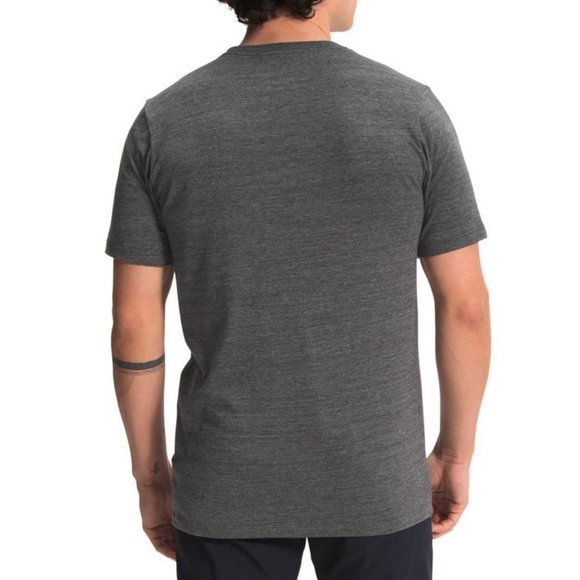 The North Face Men's SS Half Dome Tri-Blend Tee- TNF Dark Grey Heather - Size: M - Picture 2 of 8
